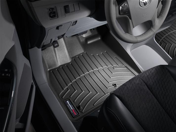 Ковры резиновые WeatherTech Toyota Sienna 2010-2012 передние черные фото