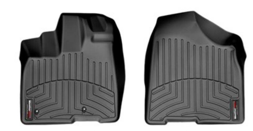 Ковры резиновые WeatherTech Toyota Sienna 2010-2012 передние черные фото