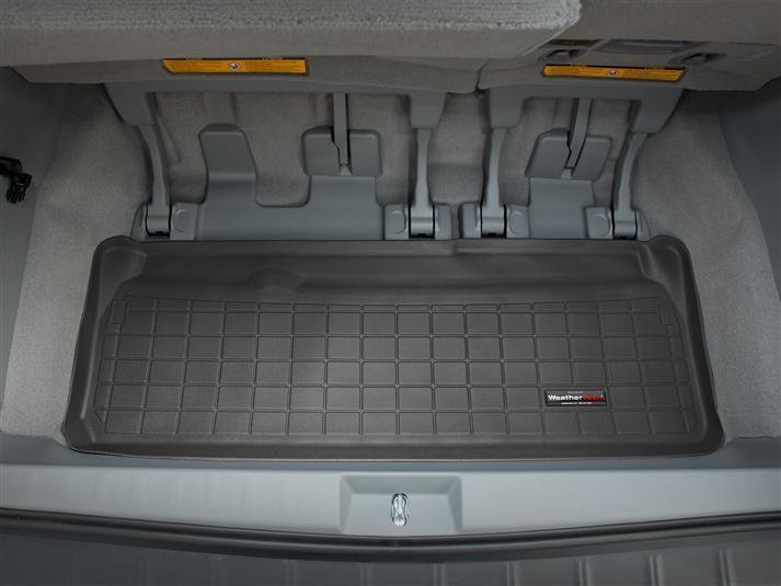 Ковры резиновые WeatherTech Toyota Sienna 2010+  в багажник черный фото