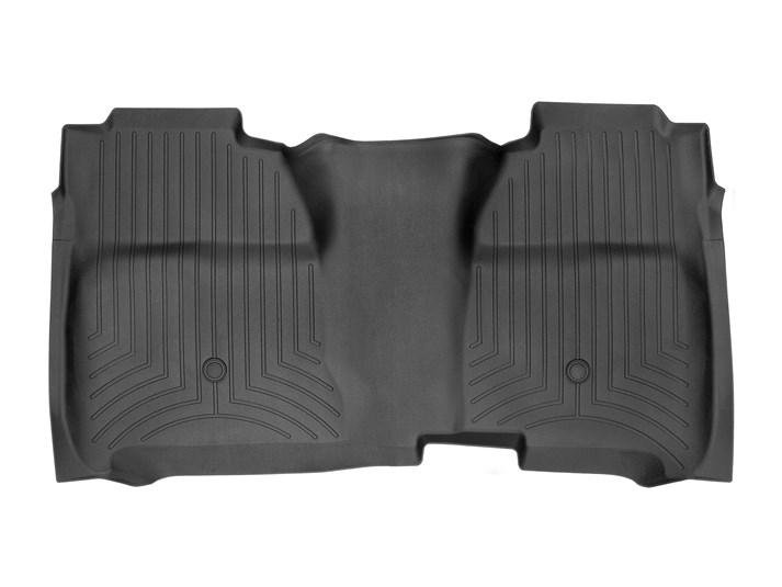 Ковры резиновые WeatherTech Chevrolet Silverado 2014-2019 задний черный (Crew vinil  ) фото
