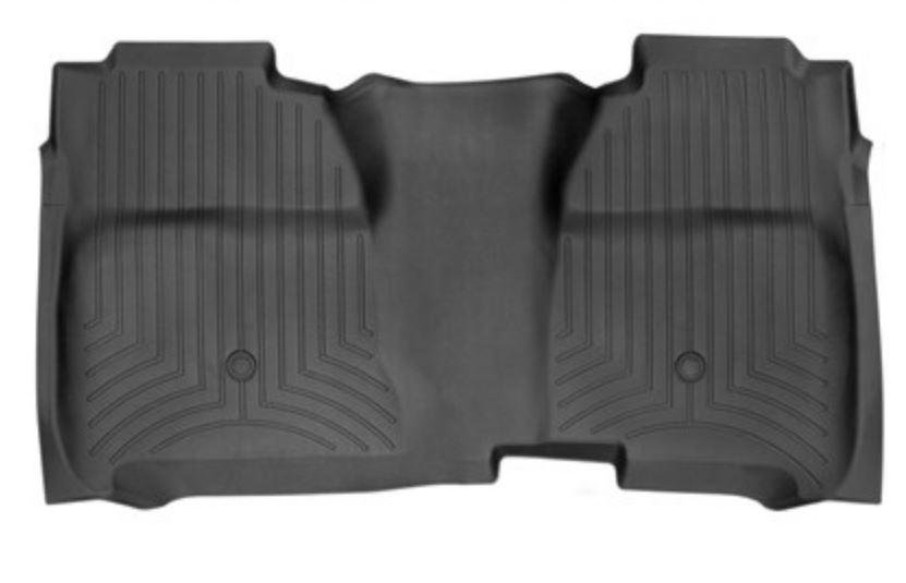 Ковры резиновые WeatherTech GMC Sierra 2015-2018 задний черный (Crew CARPET ) фото