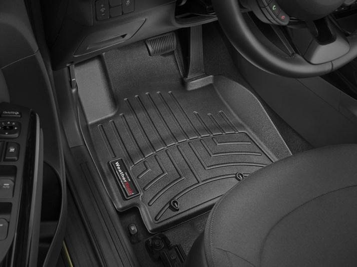 Ковры резиновые WeatherTech Kia Soul 2015-2019  передние черные фото