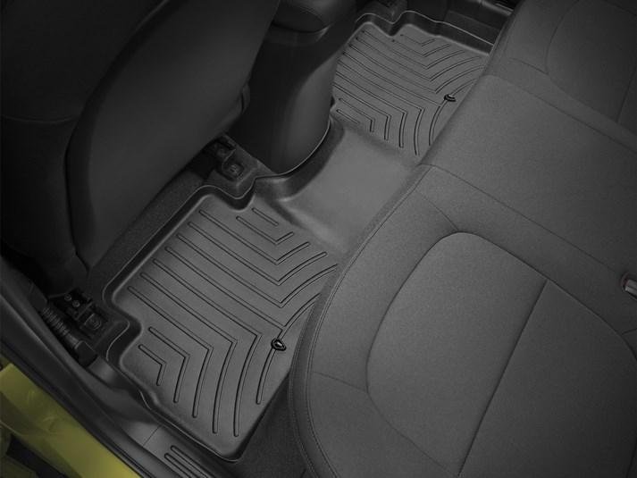 Ковры резиновые WeatherTech Kia Soul 2015-2019 задний черный фото