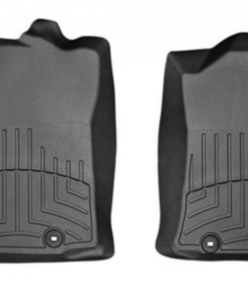Ковры резиновые WeatherTech Toyota Tacoma Double Cab 2012-2015 передние черные фото