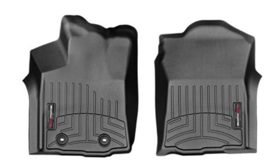 Ковры резиновые WeatherTech Toyota Tacoma 2016-2017 передние черные ( automat ) фото
