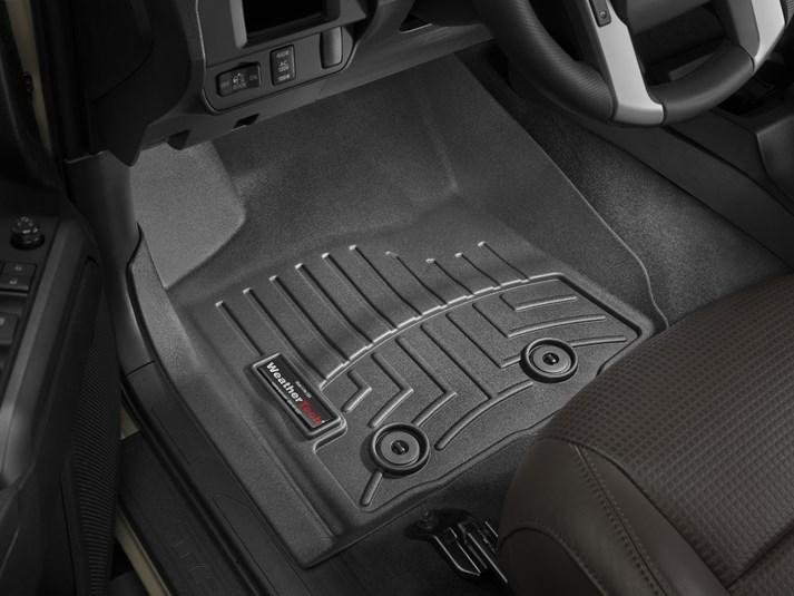 Ковры резиновые WeatherTech Toyota Tacoma 2018+ передние черные ( automat ) фото