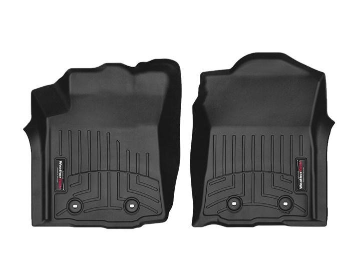 Ковры резиновые WeatherTech Toyota Tacoma 2018+ передние черные ( manual ) фото