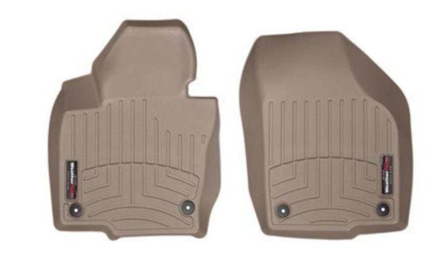 Ковры резиновые WeatherTech VW Tiguan 2007-2016  передние бежевые фото