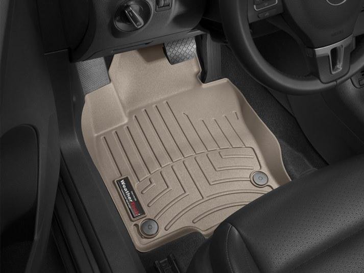 Ковры резиновые WeatherTech VW Tiguan 2007-2016  передние бежевые фото