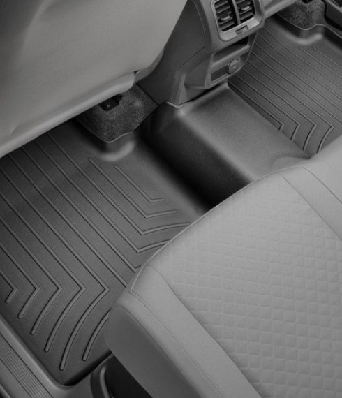 Ковры резиновые WeatherTech VW Tiguan Allspace 2017+  задний  черный фото