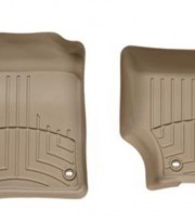 Ковры резиновые WeatherTech VW Touareg  2002-2010  передние бежевые ( овальный крепеж ) фото