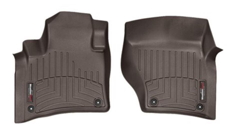 Ковры резиновые WeatherTech Porsche Cayenne 2015-2019  передние какао фото