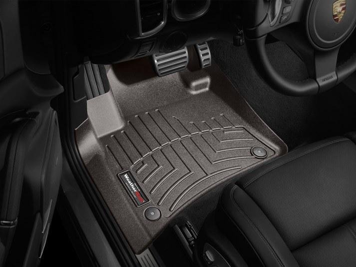 Ковры резиновые WeatherTech Porsche Cayenne 2011-2015    передние какао фото