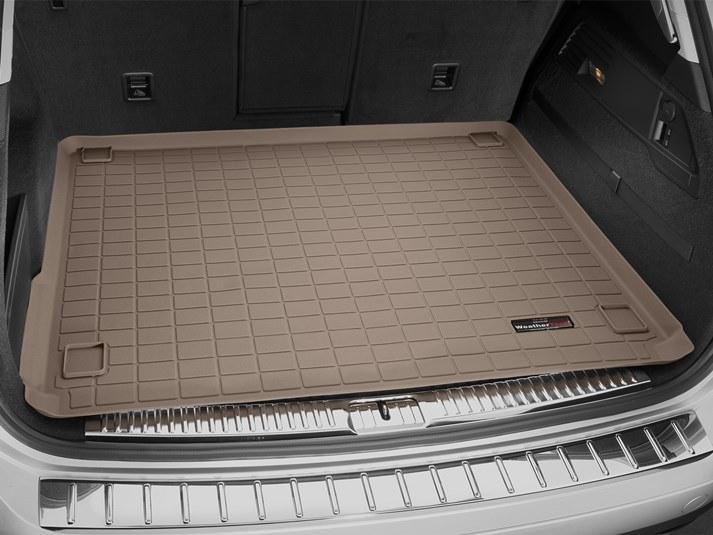 Ковры резиновые WeatherTech VW Touareg 2011-2018  в багажник бежевый фото