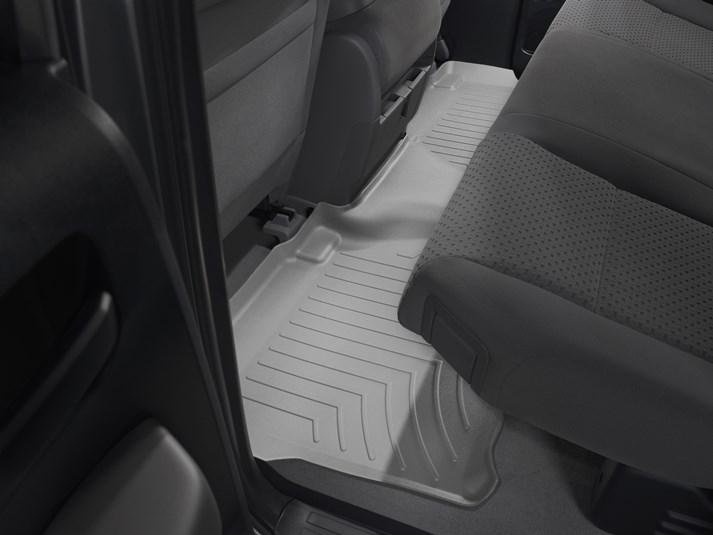 Ковры резиновые WeatherTech Toyota Tundra 2007-2013 ( Double Cab) задние серые фото
