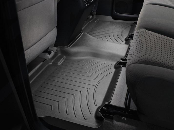 Ковры резиновые WeatherTech Toyota Tundra 2007-2013 ( CrewMax ) задние черные фото