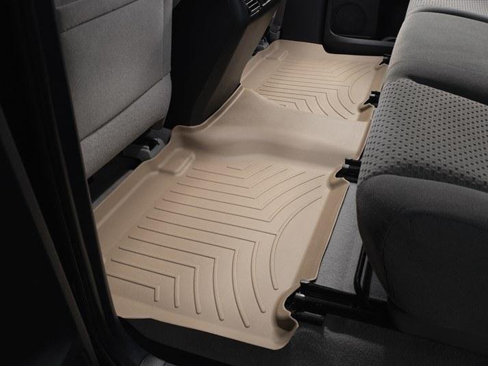 Ковры резиновые WeatherTech Toyota Tundra 2007-2013 ( CrewMax ) задние бежевые фото