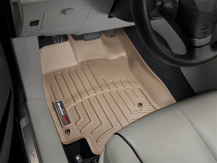 Ковры резиновые WeatherTech Toyota Venza 2012-2012 передние бежевые фото