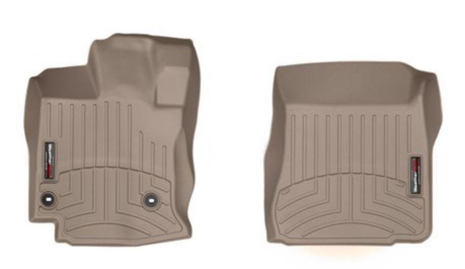 Ковры резиновые WeatherTech Toyota Venza 2013-2015 передние бежевые фото