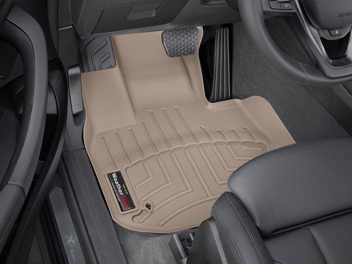 Ковры резиновые WeatherTech BMW X4 2018+ передние бежевые фото