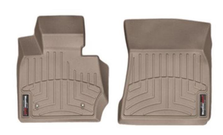 Ковры резиновые WeatherTech BMW X4 2014-2017 передние бежевые фото