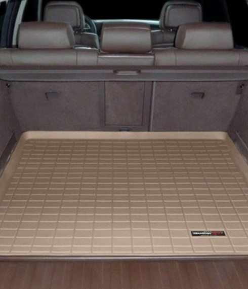 Ковры резиновые WeatherTech BMW X5  2007-2013 в багажник бежевый фото