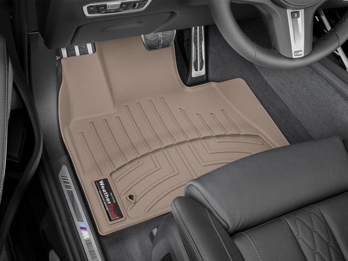 Ковры резиновые WeatherTech BMW X5 2019+  передние бежевые фото