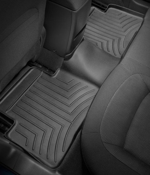 Ковры резиновые WeatherTech  Nissan X-Trail 2015+ задний черный фото