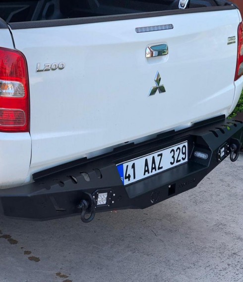 Задний бампер металлический Tamsan Mitsubishi L200 2016-2019 фото