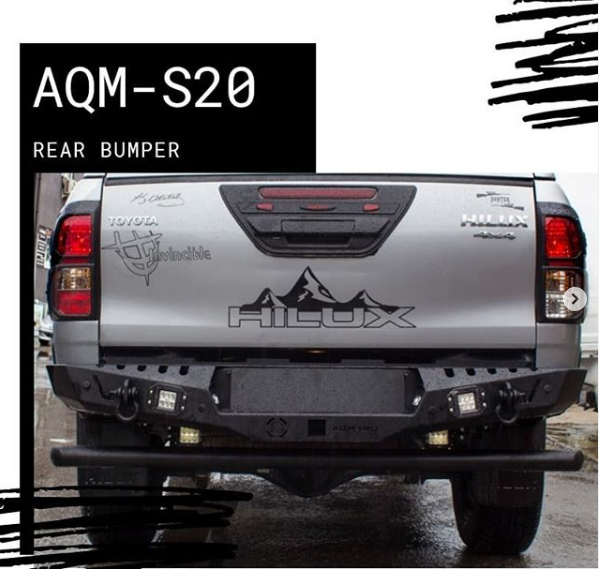 Задний бампер металлический Toyota Hilux 2015+ Tamsan фото