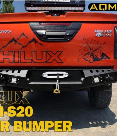 Задний бампер металлический Toyota Hilux 2015+ Tamsan фото