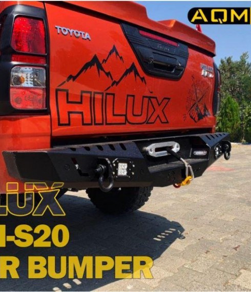 Задний бампер металлический Toyota Hilux 2015+ Tamsan фото