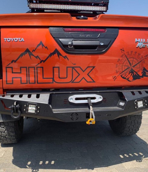 Задний бампер металлический Toyota Hilux 2015+ Tamsan фото