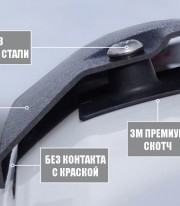 Дефлектор капота с болтами Formit Dodge Ram 2009-2019 фото