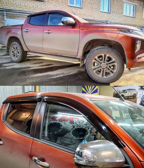 Ветровики окон Mitsubishi L200 2019+ EGR фото