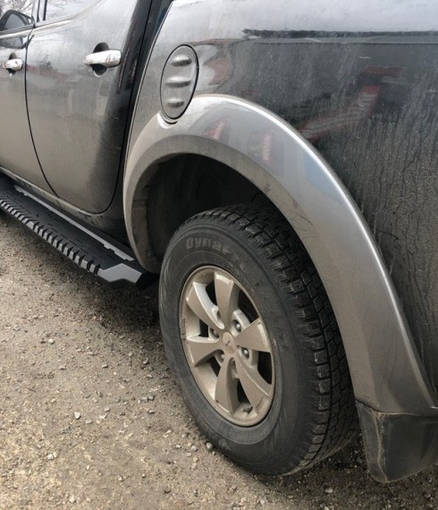 Подножки металлические для Mitsubishi L200 2005-2015 Tamsan фото