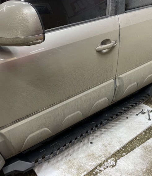 Подножки металлические Tamsan VW Amarok 2010+ фото
