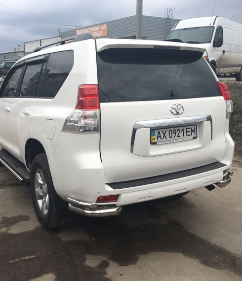 Уголки двойные на Toyota Land Cruiser 150 Prado ( Toyota LC 150 Prado) нержавейка фото