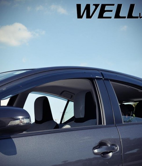 Дефлекторы окон ветровики для Toyota Prius 2012-2016 фото