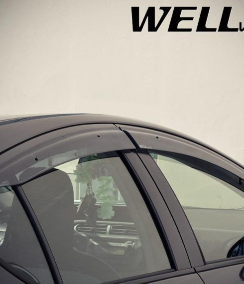 Дефлекторы окон ветровики для Toyota Prius 2012-2016 фото