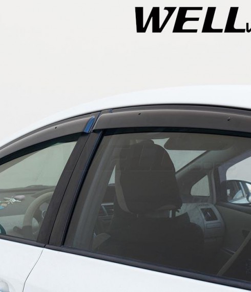 Дефлекторы окон ветровики для Toyota Prius 2012-2016 фото