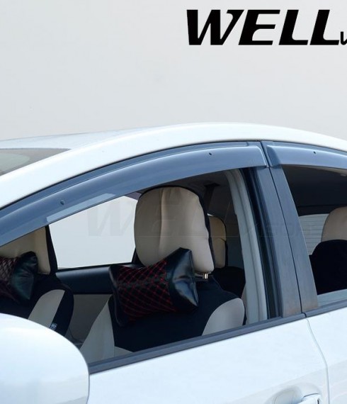 Дефлекторы окон ветровики для Toyota Prius 2012-2016 фото