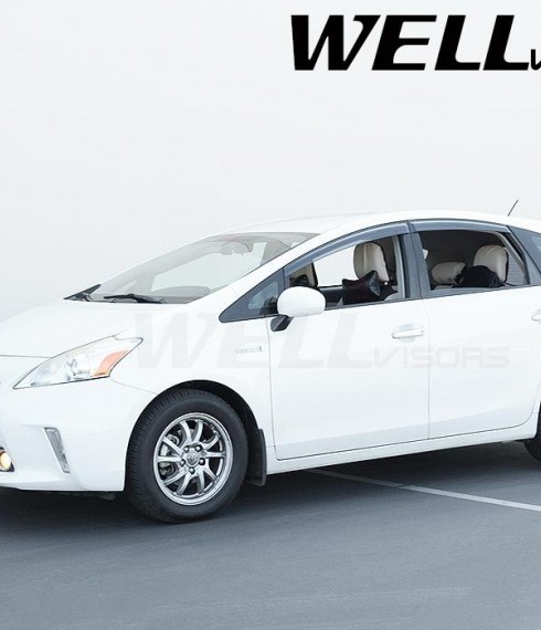 Дефлекторы окон ветровики для Toyota Prius 2012-2016 фото