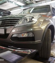 Труба одинарная на SsangYong Rexton W фото