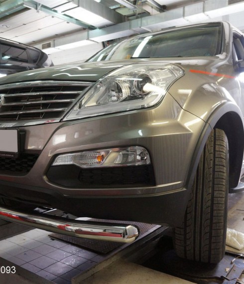 Труба одинарная на SsangYong Rexton W фото