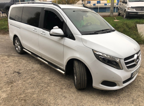 Подножки для MERCEDES-BENZ VITO 14+ порог трубой от Tamsan фото