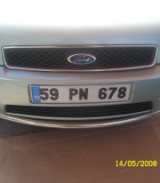 Защита переднего бампера для Ford Fusion 04-13 труба одинарная  от Tamsan фото