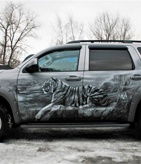 Дефлекторы окон ветровики для Toyota Sequoia 2008+ AVS фото