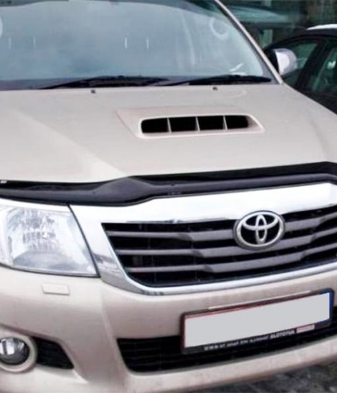 Дефлектор капота Toyota Hilux 2005-2015 фото