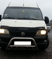 Кенгурятник низкий с грилем на Peugeot Boxer 2000-2007 фото